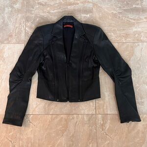 ALICE & OLIVIA — leather jacket